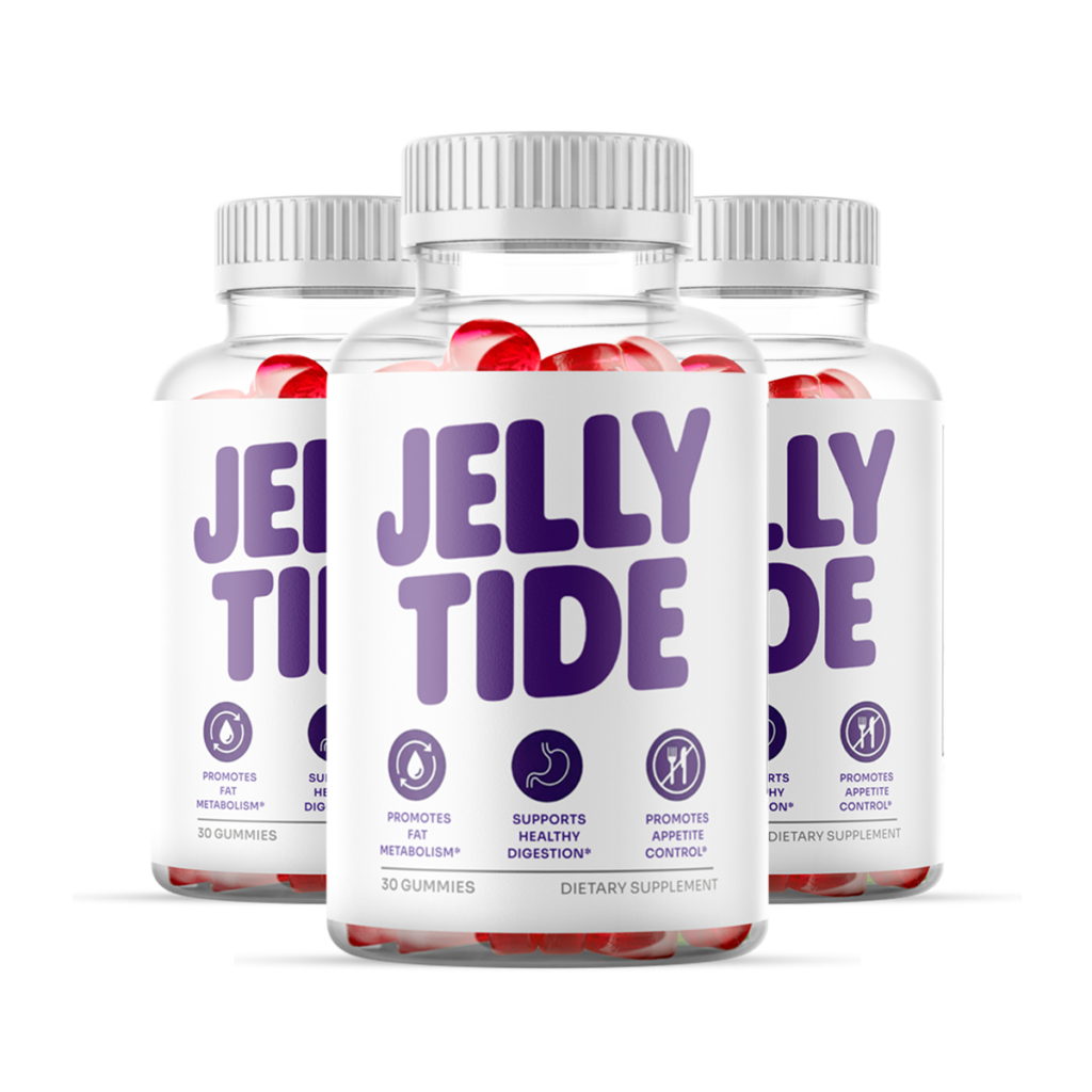 Jelly Tide three bottle gummies supplement bundle official product image