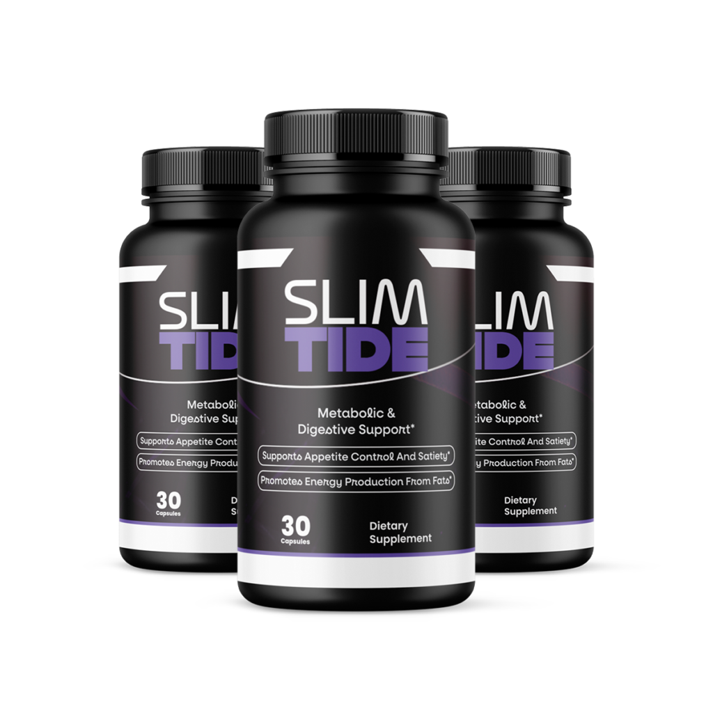 3 bottles of SlimTide metabolic and digestive supplement 30 capsules