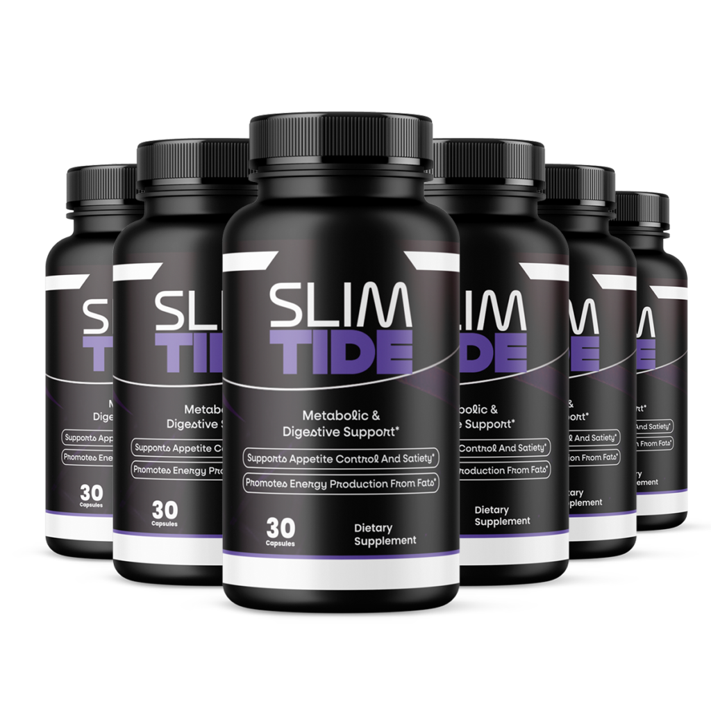 6 bottles of SlimTide metabolic and digestive supplement 30 capsules